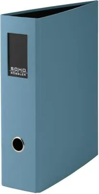 Produktbild von RÖSSLER Ordner S:O.H.O. mit Hebelmechanik denim DIN A4 Rückenbreite 8,5cm