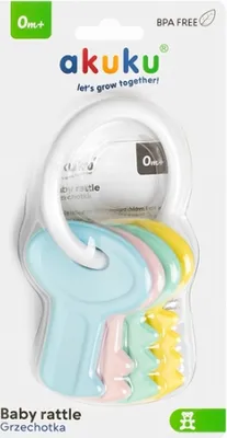 Immagine prodotto di Sonaglio per bambini - Tasti pastello