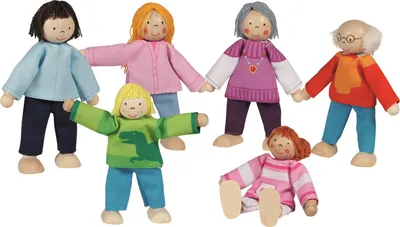 Immagine prodotto di Bambole pieghevoli famiglia moderna
