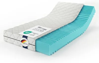 Imagen del producto de Silecomplaza, colchón de espuma viscoelástica con 7 zonas, dimensiones 140x200 cm, altura 14 cm, modelo H4/H5