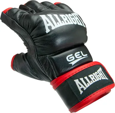 Zdjęcie produktu dla RĘKAWICE MMA PRO SKÓRA czarne r.XXL ALLRIGHT 1539