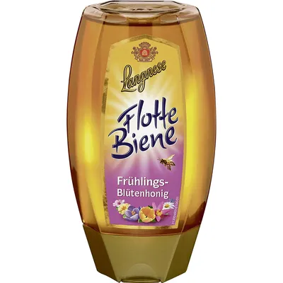 Produktbild von Langnese Flotte Biene Frühlingsblütenhonig fruchtig mild 500g