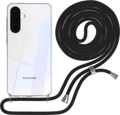 Produktbild von EAZY CASE Handykette mit Hülle für Samsung Galaxy A36 Backcover Handykette, zum Umhängen in Schwarz