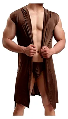 Produktbild von Leichter Bademantel für Herren, Ärmelloser Surf-Poncho