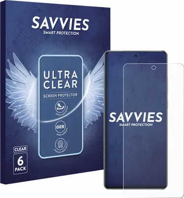 Produktbild von 6x Für OnePlus 13R Schutzfolie Savvies Displayschutz Display Schutz Folie Klar Transparent