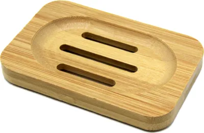 Produktbild von Seifenschale Seifenablage Seifenunterlage BAMBUS NATUR 12x8cm