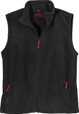 Produktbild von Fleece-Weste Übergröße schwarz Brigg