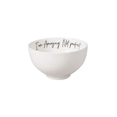 Zdjęcie produktu dla Villeroy & Boch Statement Bol "Jestem niesamowity. Nie doskonały" 470ml