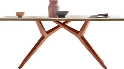 Produktbild von SIT Möbel Esstisch Baumkante | Tischplatte 36 mm Akazie natur | 160 x 85 cm | Gestell Metall antikbraun | B 160 x T 85 x H 76 cm | 15270-00 | Serie TABLES & CO