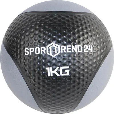 Produktbild von Sporttrend 24® Medizinball 1-12 kg in schwarz | Gewichtsball, Trainingsball, Gewicht Ball, Fitness (1kg)