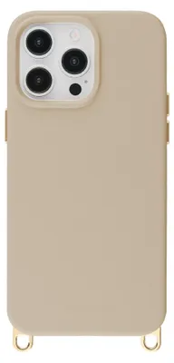 Produktbild von Selencia Rivièra Backcover mit MagSafe mit abnehmbaren Haken für das iPhone 14 Pro - Milky Latte