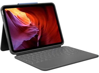 Produktbild von Logitech Rugged Folio iPad 10Gen / 11Gen Graphit QWERTZ