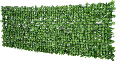 Obrázek produktu pro Živý plot na ochranu před zvědavými pohledy, umělý plot 300 x 100 cm, světle zelený, ideální na balkon a jako dekorace na zeď, odolný proti UV záření a nenáročný na údržbu