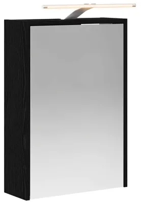 Produktbild von vidaXL Badezimmerspiegelschrank Schwarz Eichen-Optik 43 x 16 x 62,5 cm