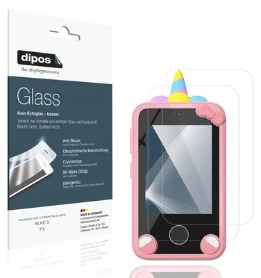 Produktbild von 2x Schutzfolie für BLKE S P1 - Anti-Shock 9H Folie dipos Glass Kunststoffglas