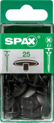Produktbild von Spax Abdeckkappen braun zum stecken - 25 Stk.