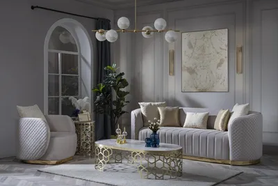 Produktbild von Luxus Sofa Couch 3+1 Möbel Couchen Sofagarnitur Chesterfield 2tlg.