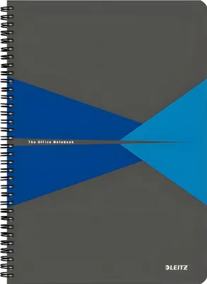 Produktbild von LEITZ Collegeblock Office PP A4 liniert blau Office mit Spiralbin