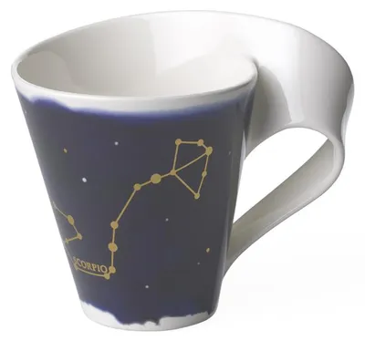 Obrázek produktu pro NewWave Stars, hrnek s uchem, motiv "Scorpio", rozměry 130 x 95 x 113 mm, objem 240 ml, značka Villeroy & Boch, artikelové číslo 1016165820, EAN 4003686393899
