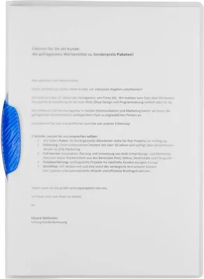Produktbild von DURABLE Klemmmappe SWINGCLIP® 30 A4 transparent 25 ST 226006