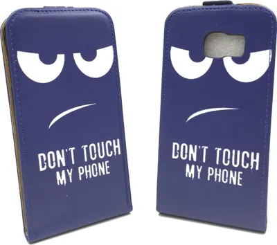 Produktbild von Handyhülle Tasche für Handy Samsung Galaxy S6 Edge+ Dont Touch my Phone