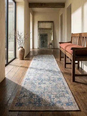 Teppich Blau Textur Detail Materialqualität Läufer_#sku_SAF503119379289#