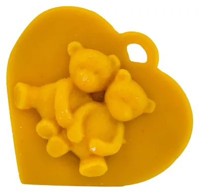 Zdjęcie produktu dla Zawieszka Misie Wykonane w 100% z naturalnego wosku pszczelego