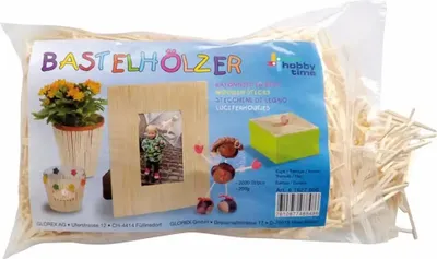 Produktbild von Glorex Bastelhölzer Zündholzformat ca. 2000 Stück