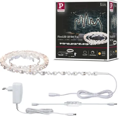 Image de Paulmann FlexLED 3D Set de base 3m blanc chaud