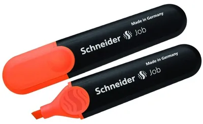 Produktbild von Schneider Schreibgeräte Job, 10 Stück(e), Orange, Meißel, Schwarz, Orange, Schwarz, Orange, 1 mm