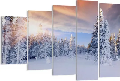 Produktbild von Bild auf Leinwand - Leinwandbild - Abenteuer alpen winter schnee - 150x100cm - Wand Bild - Wanddeko - Leinwanddruck - Bilder - Kunstdruck - Leinwand bilder - Wandkunst - EG150x100-2433