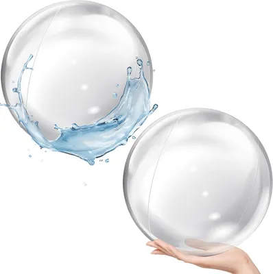 Obrázok produktu pre Nafukovací Plážový míč 61 cm, 2 kusy, PVC Vodný míč, pre bazén, pláž, párty