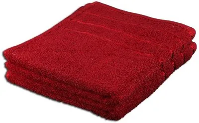 Produktbild von Unyqoos® 2er Handtuch-Set 50 x 100 cm – 100% gekämmte Ringgarn-Baumwolle, bordeaux, 470 g/m², weich & saugfähig, Viskose-Bordüre, Aufhängeschlaufe,