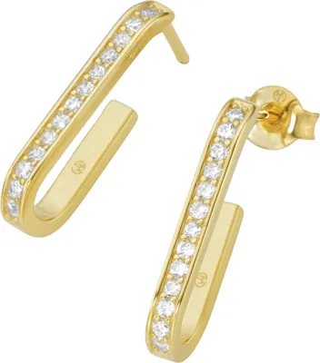 Produktbild von Ohrstecker Giorgio Martello Milano mit Zirkonia, vergoldet, Silber 925 Gold Onesize
