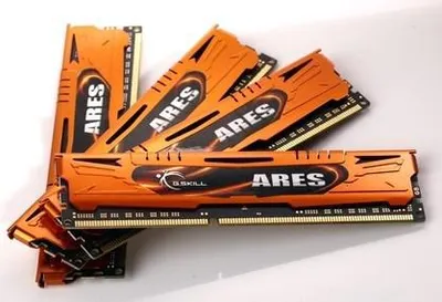 Produktbild von DIMM 32 GB DDR3-1600 (4x 8 GB) Quad-Kit (F3-1600C10Q-32GAO, Ares, INTEL XMP, Lite Retail)