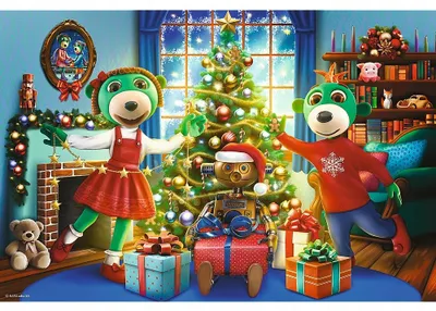 Produktbild von Trefl Weihnachts Puzzle Treflik Family 100 Teile