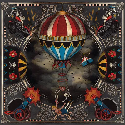 Productafbeelding van Motorbandana DMD, vierkant, ballonmodel