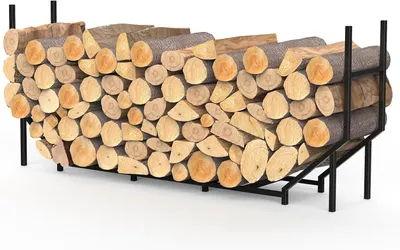 Produktbild von Kamin holzregal Metall, für Kamin, schwarz, wetterbeständig, für Innenbereich