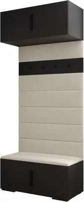 Produktbild von MEBLE KRYSPOL Inova 1 Flurmöbel-Set, 236,7x100x47cm - Schwarz, Schwarz, Manila 02