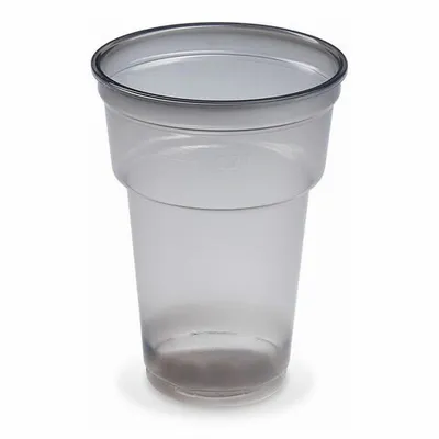 Produktbild von 200x Mehrwegbecher Pfandbecher rauch-grau transparent PP Eichstrich 0,2 l Ø 7,8 cm