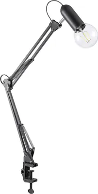 Produktbild von Klemmleuchte, verstellbar, schwarz, Höhe ca. 76 cm