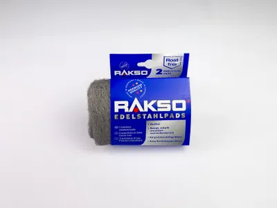 Produktbild von RAKSO Edelstahlwolle 2 Pads je 20 g