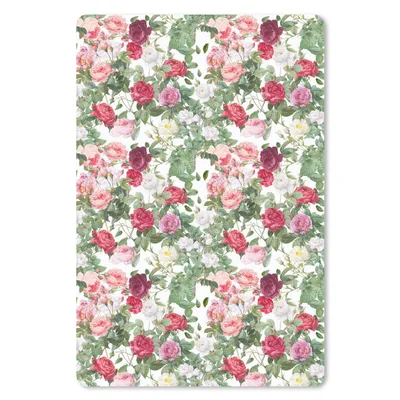 Obrázok produktu pre Podložka pod myš - Ruže - vzory - pastelové - 18x27cm - Rohožka pod myš