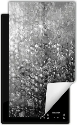 Produktbild von DarHaus Herdabdeckplatte 1 teilig 30x52 cm Anti Rutsch Matte Aufrollbar, grau