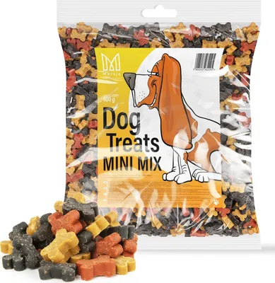 Produktbild von Trainingsleckerlis für Hunde MINI MIX, gesunde Nahrungsergänzung, Leckerlis, natürliche weiche Leckerlis ideal für kleine und große Tiere 500g