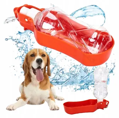 Image de Nobleza : Bouteille portable pour chien, distributeur d'eau de 518 ml
