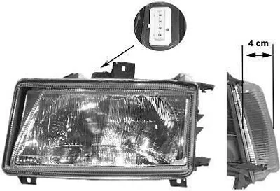 Produktbild von VAN WEZEL Scheinwerfer Rechts für SEAT Ibiza II (6K1) 4912944