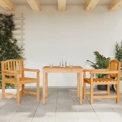 Produktbild von The Living Store Gartenstühle 2 Stk. 58x59x88 cm Massivholz Teak