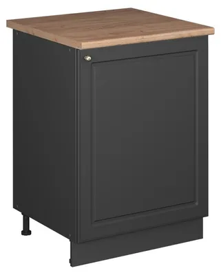 Image de Meuble bas sous-évier Vicco Fame-Line Anthrazit-Gold Landhaus/Anthracite 60cm, Model 63409
