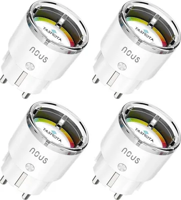 Immagine prodotto di Presa intelligente Nous A1T, firmware Tasmota, WLAN, set da 4